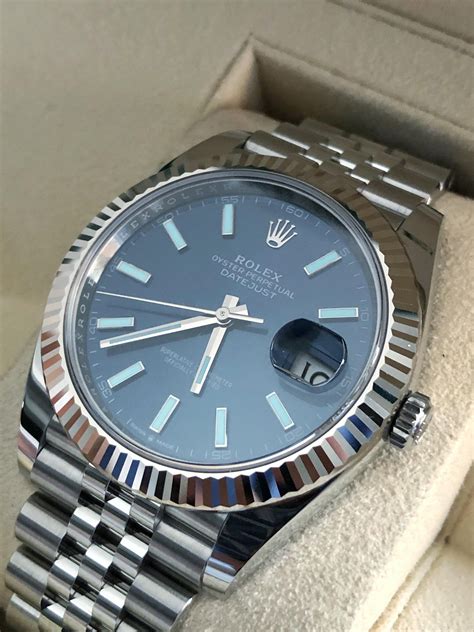 blue face datejust